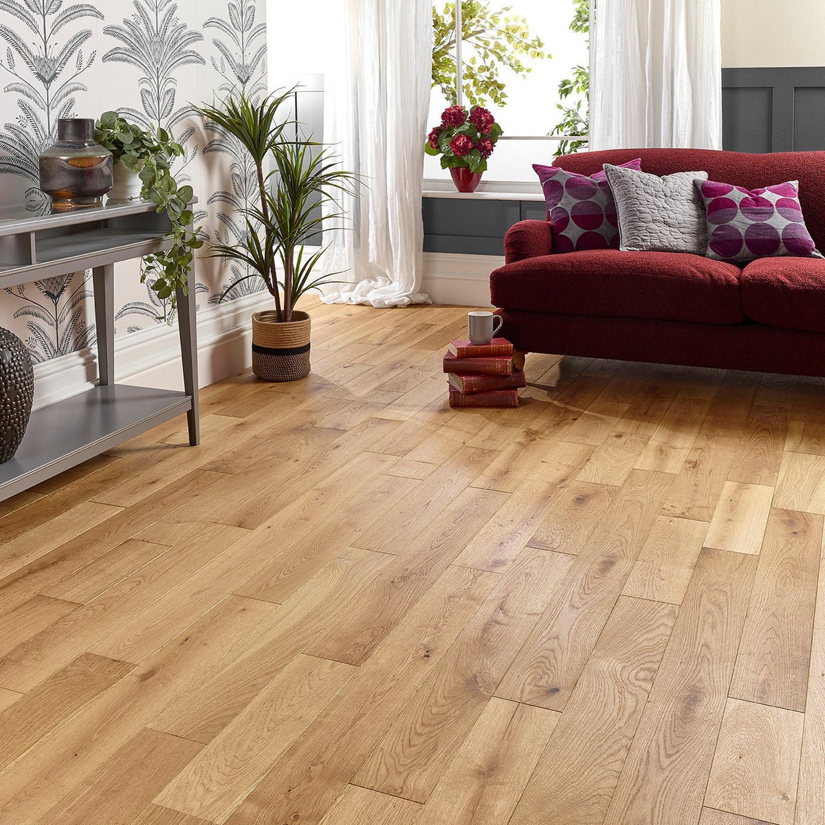 Natural Oak Brushed & Oiled 125mm Wide Plank - Floor Street