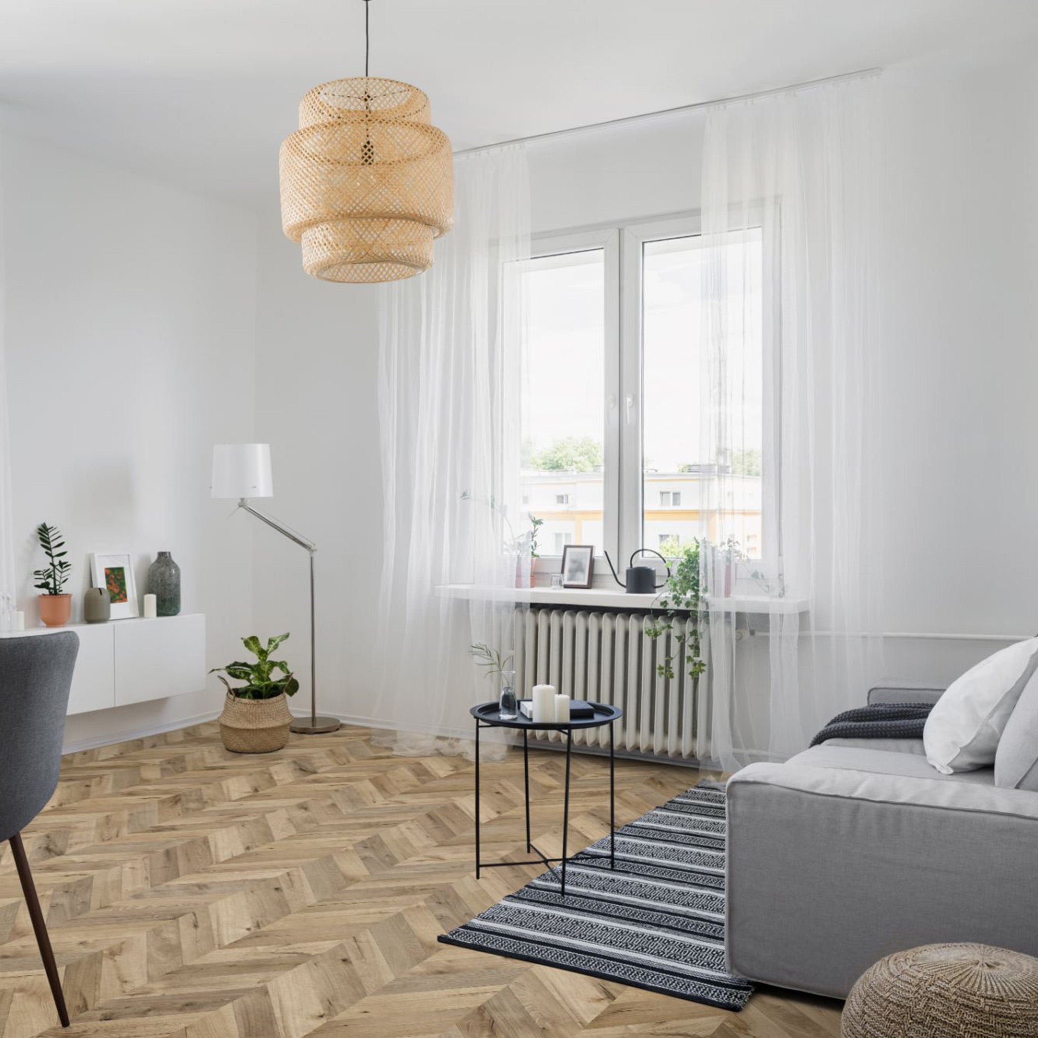 Oak Fortress Rochesta 8mm Straight Laminate - Floor Street