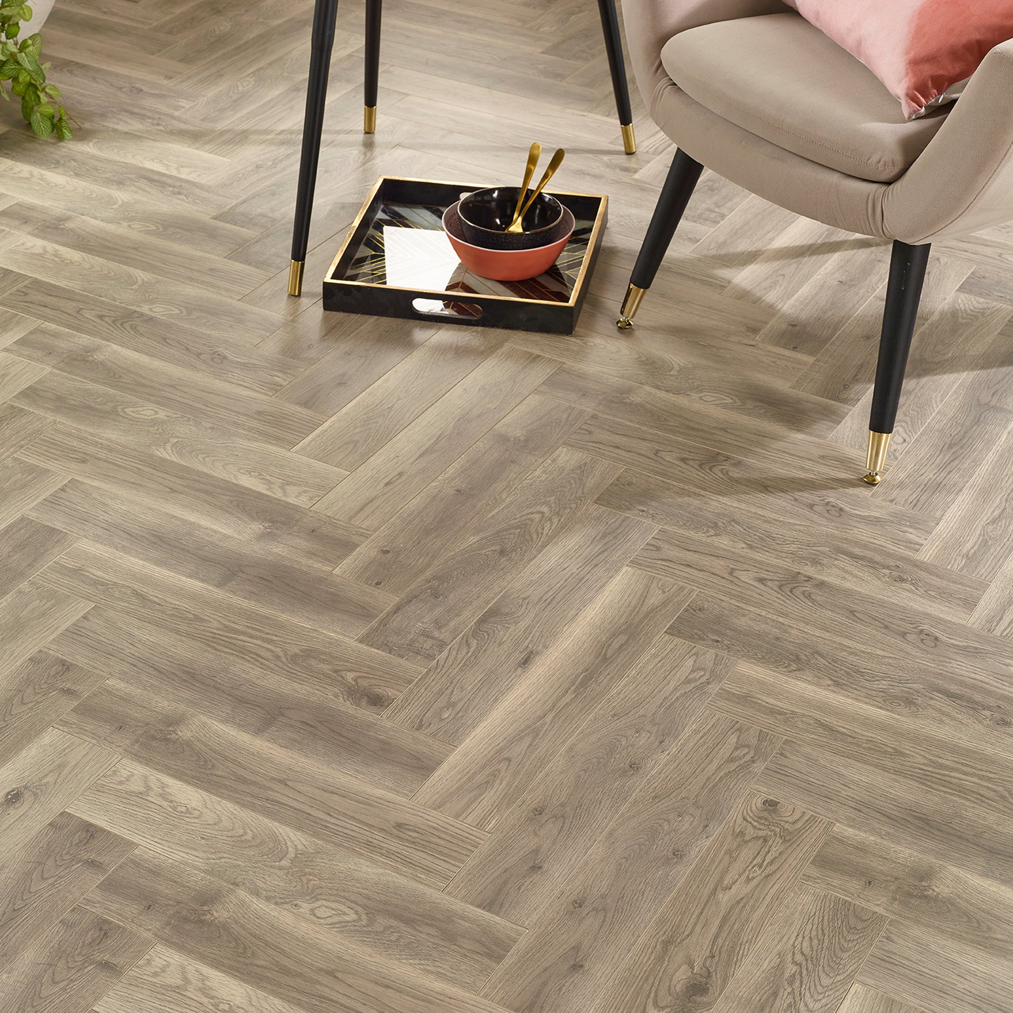 Oslo 12mm Herringbone Laminate
