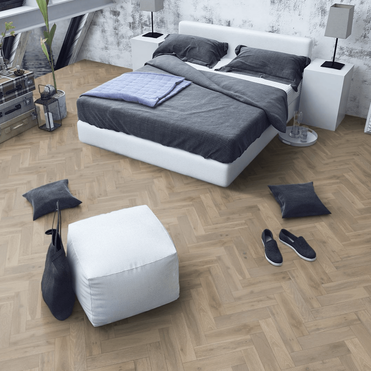 Seychelles Oak 15/4 x 90mm Herringbone Engineered - Floor Street