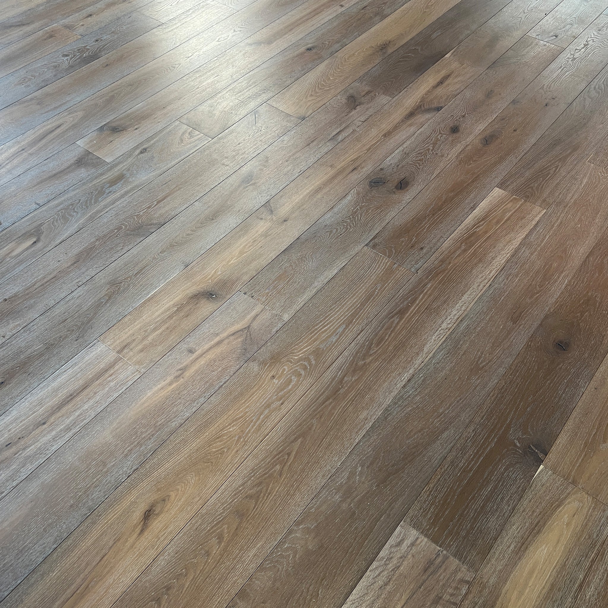 Smoked Grey Hardwax Oiled 15/4 x 190mm Straight Engineered