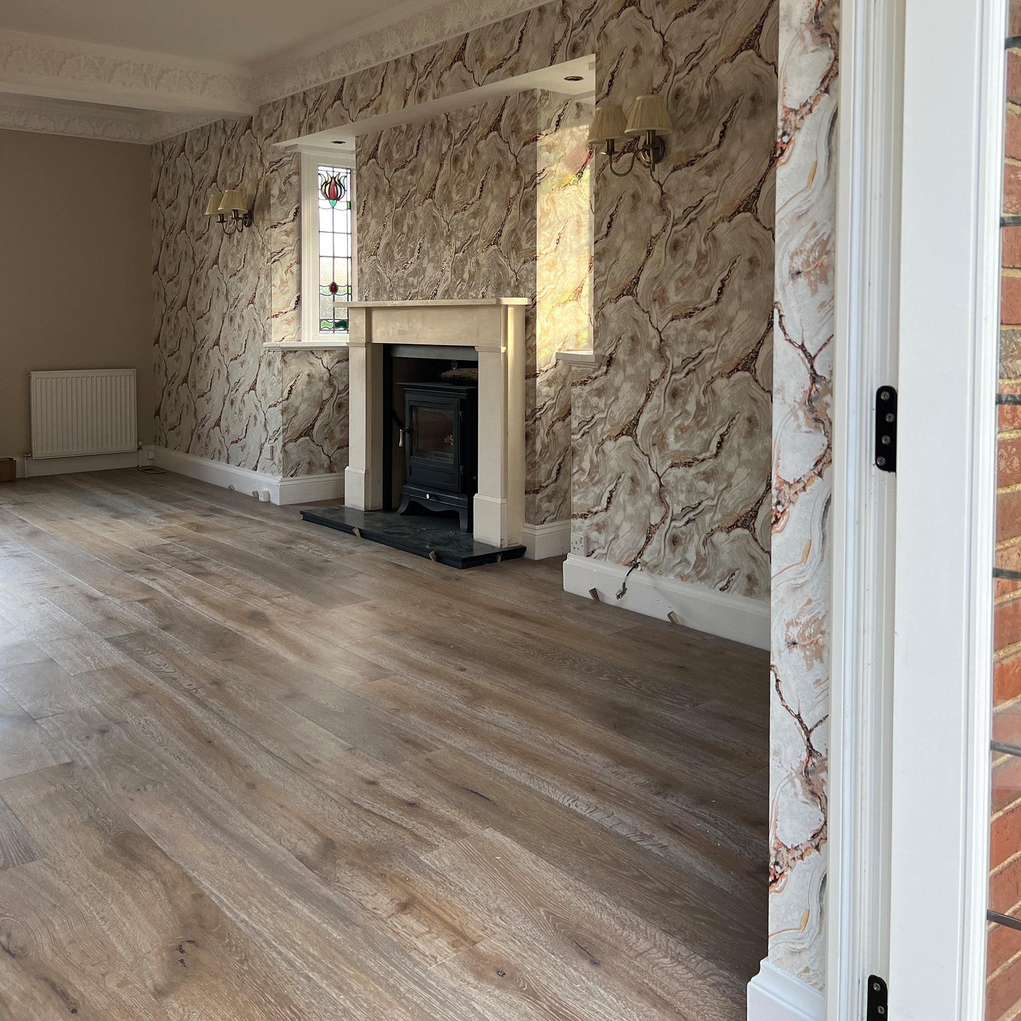 Smoked Grey Hardwax Oiled 15/4 x 190mm Straight Engineered