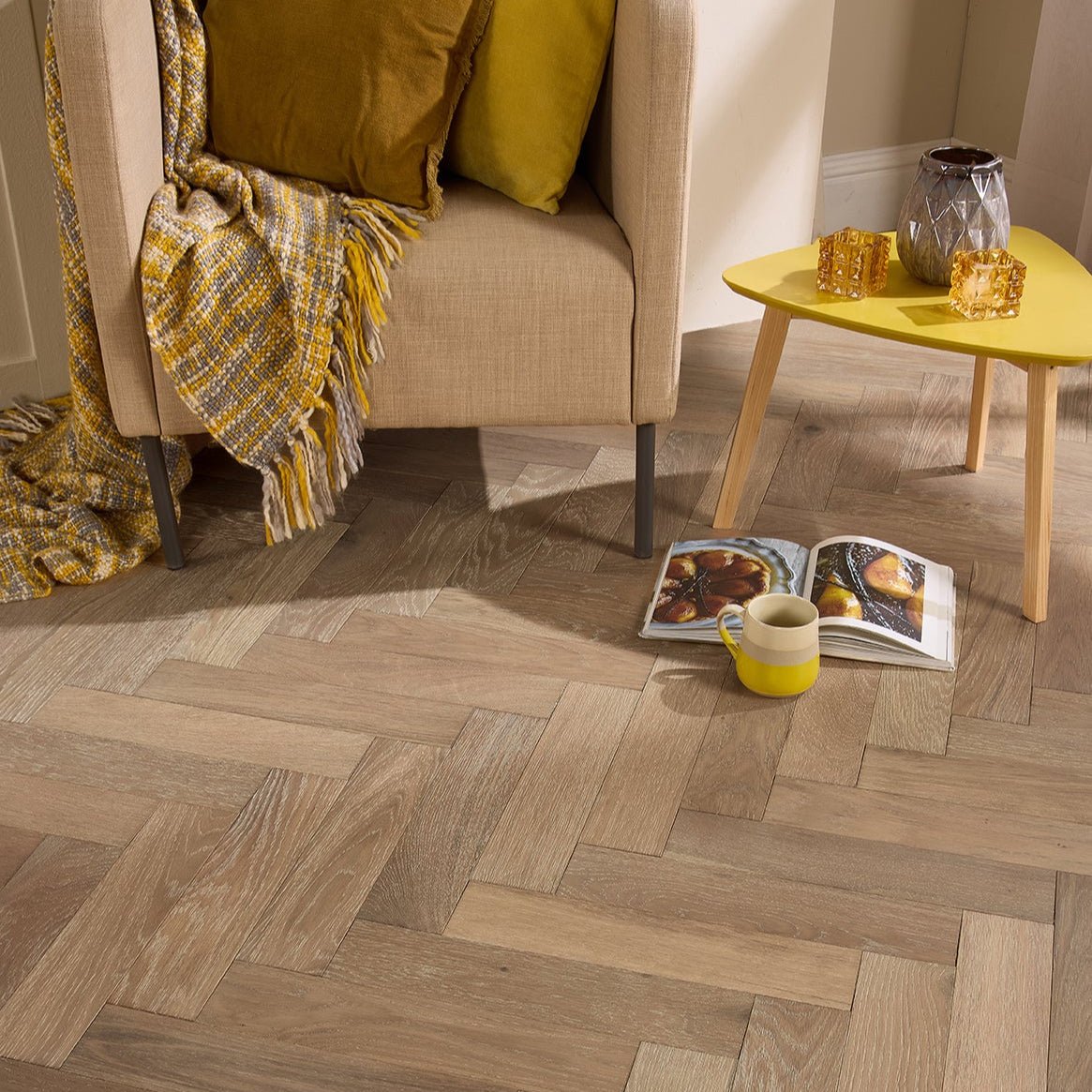 Smoked Grey Herringbone Engineered - Floor Street