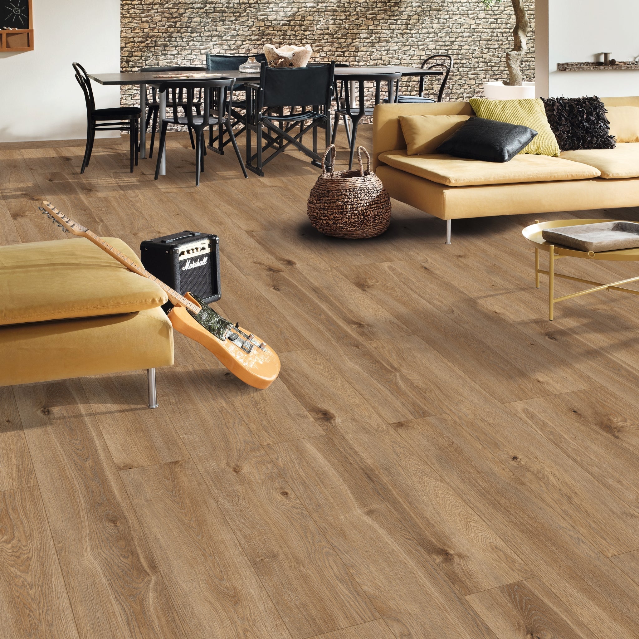 Solar Oak 8mm Straight Waterproof Laminate - Floor Street