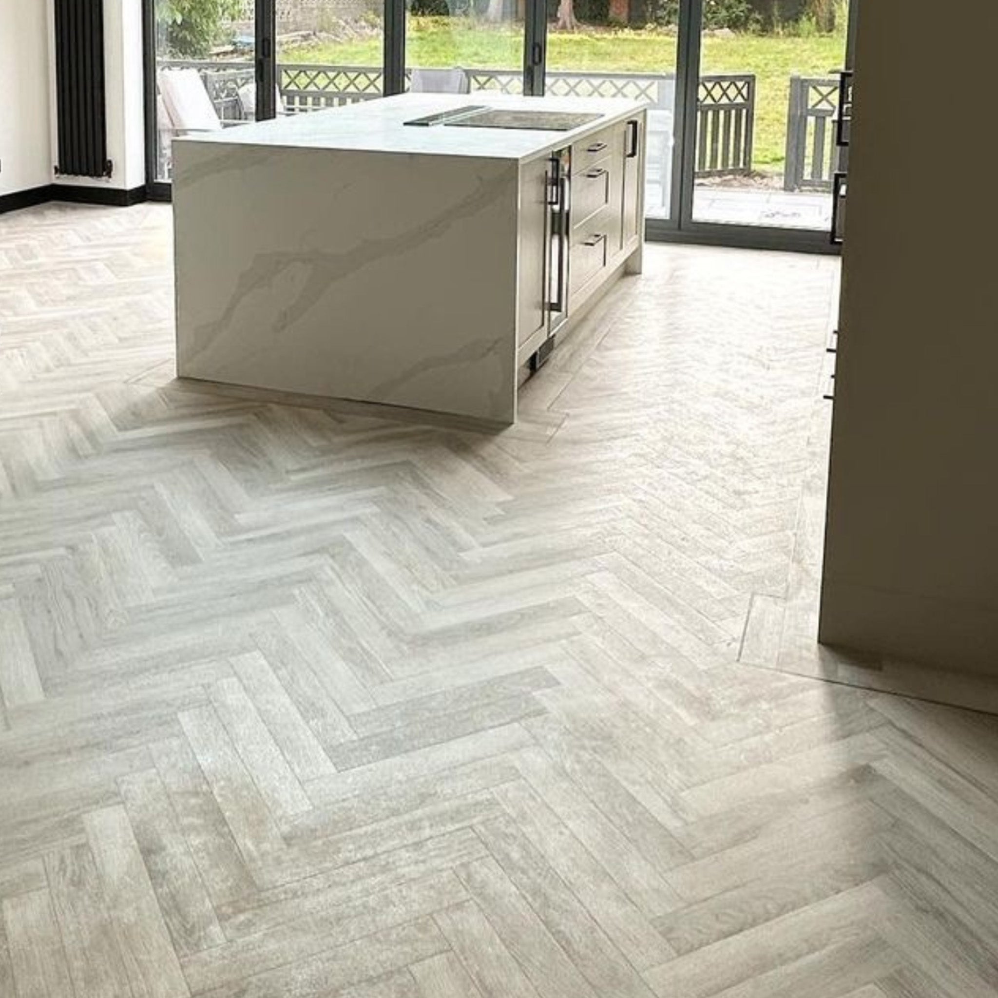 Waterside Oak 2mm Herringbone Waterproof LVT - Floor Street