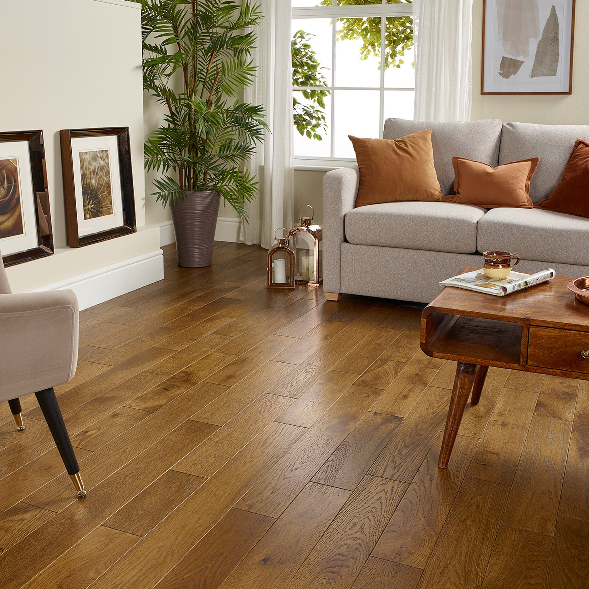 Wheat 18/5 x 125mm Straight Engineered - Floor Street