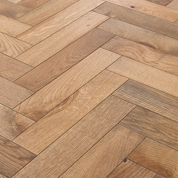 Weathered Oak Herringbone 18mm Engineered
