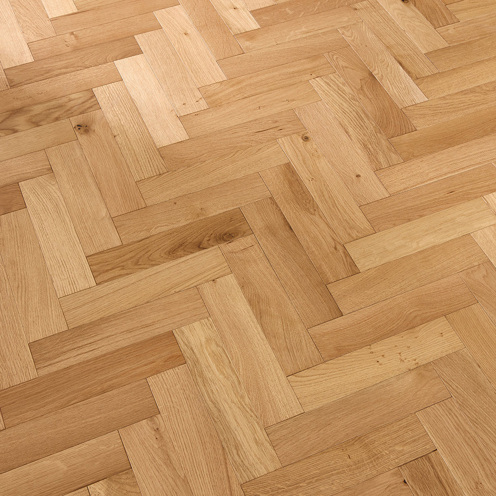 Natural Oak Herringbone 18mm Engineered