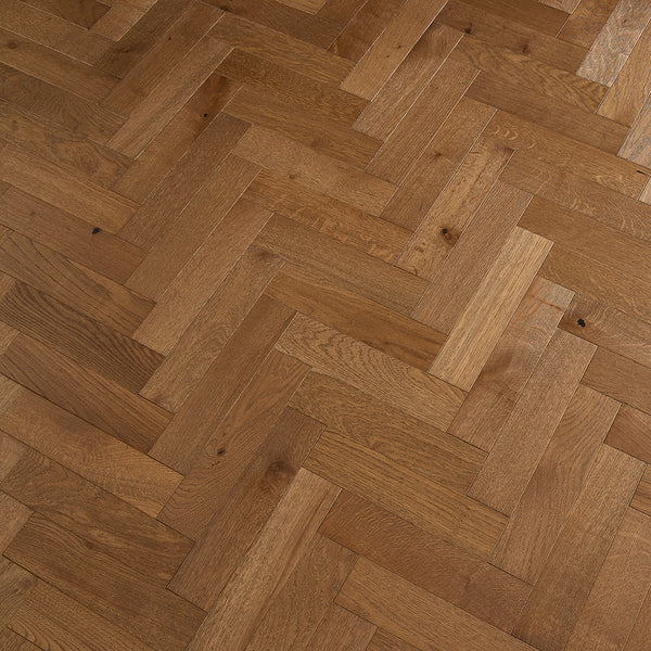 Fumed Oak Herringbone 18mm Engineered