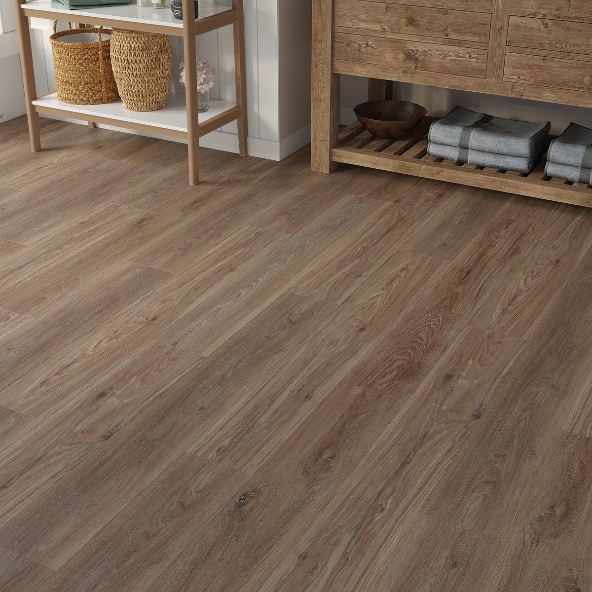 Portree Oak Straight Click Vinyl SPC