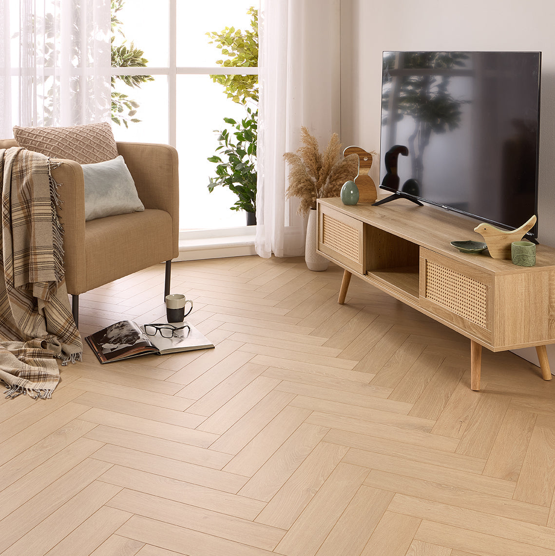 Viborg oak 12mm Herringbone Laminate