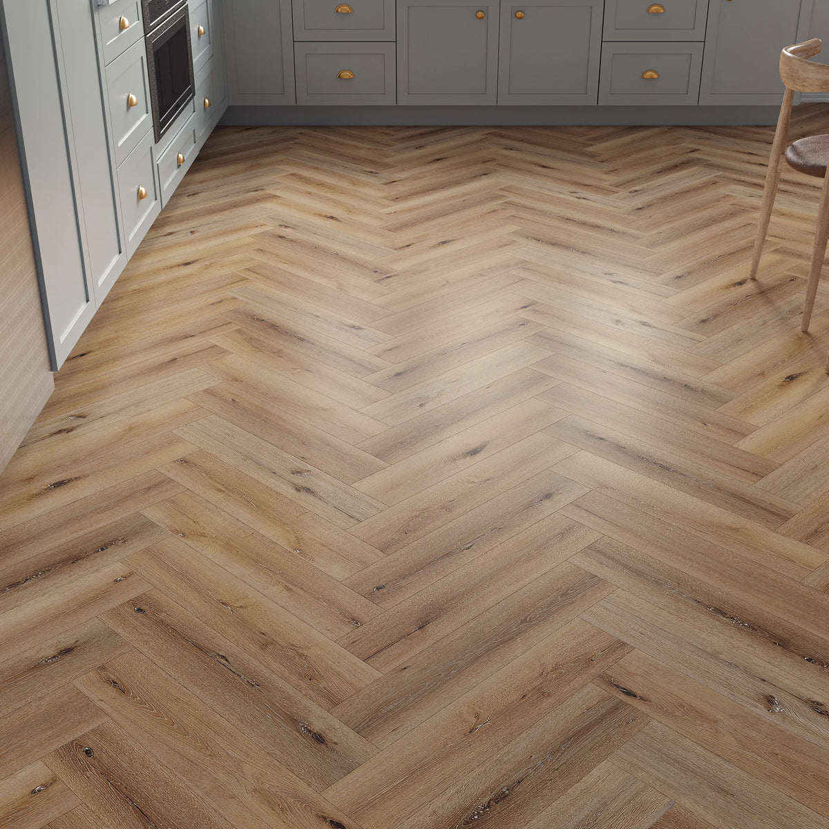 Belgrave Oak Herringbone Click Vinyl SPC