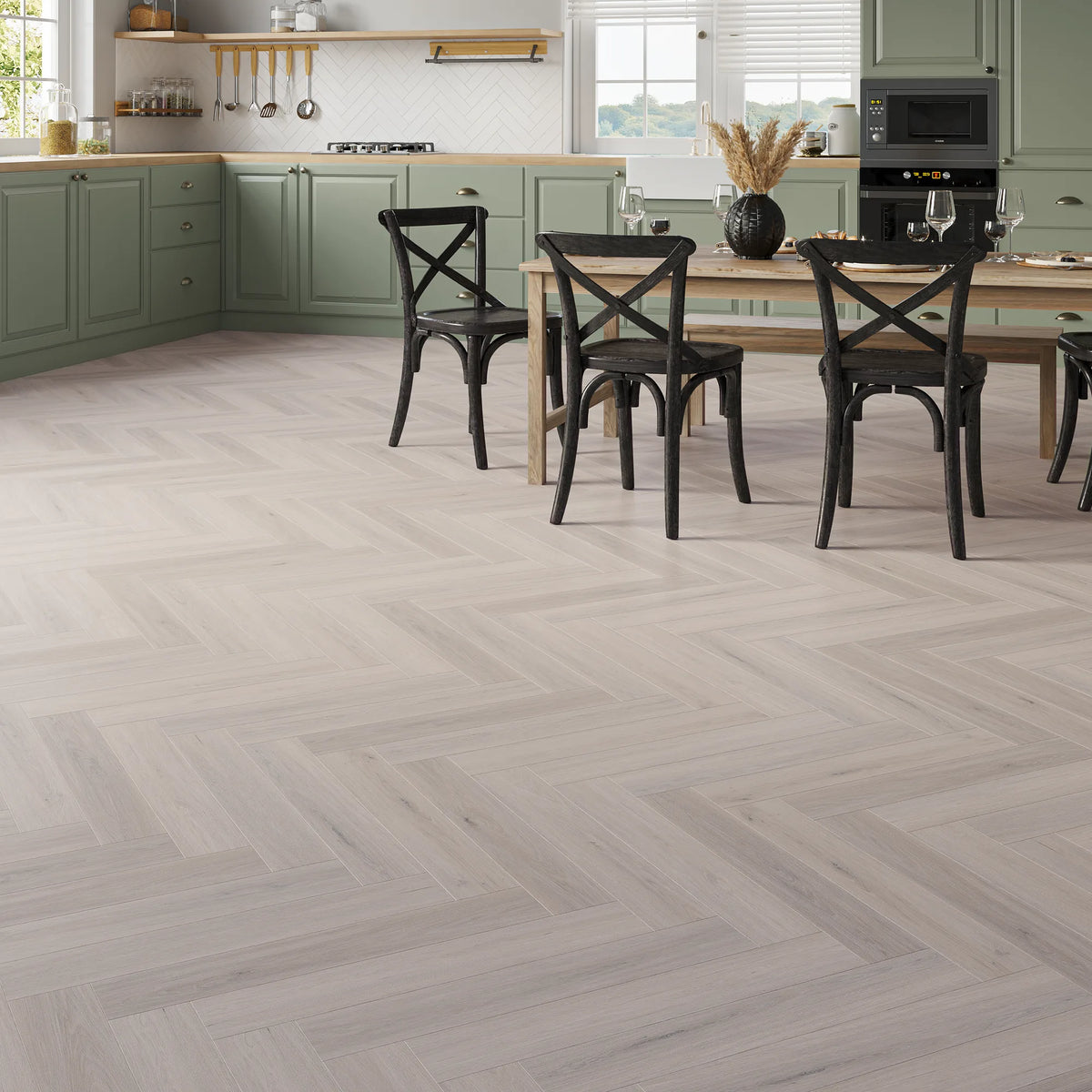 Aldeburgh Oak Herringbone Click Vinyl SPC