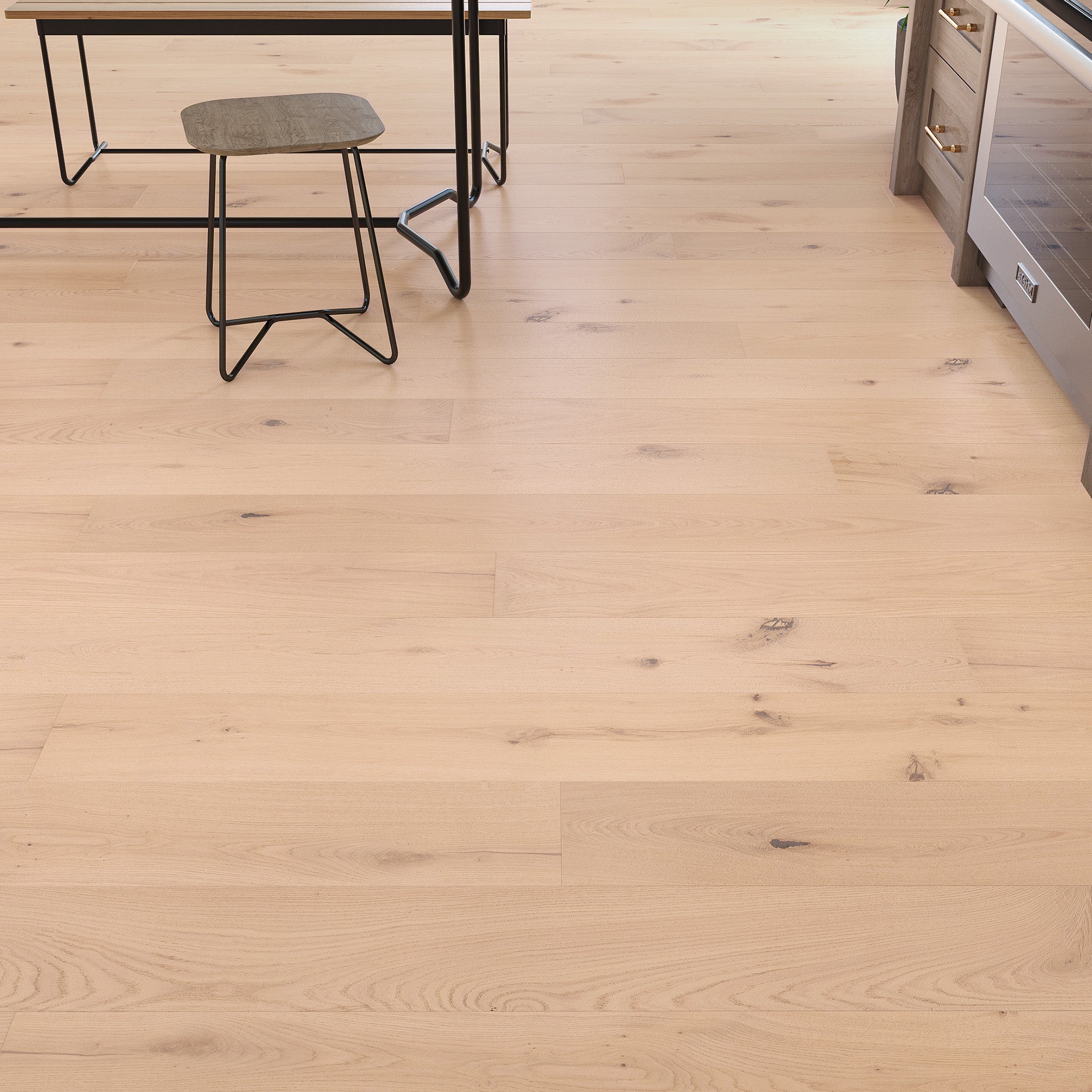 Magnolia Oak Invisible Smooth Lacquered 14/3 x 190mm Straight Engineered