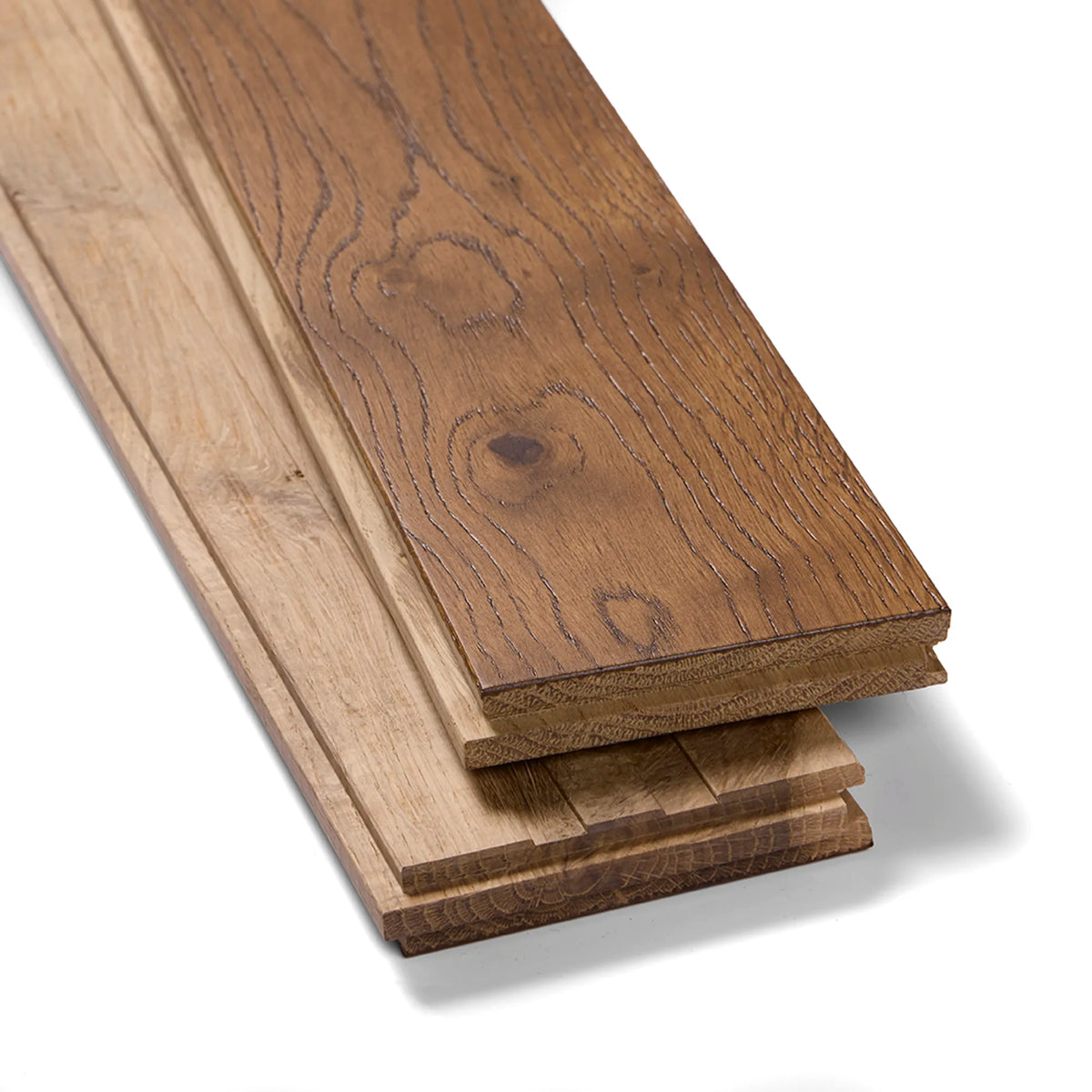 Double Smoked & Brushed UV Laquered Herringbone Solid Wood