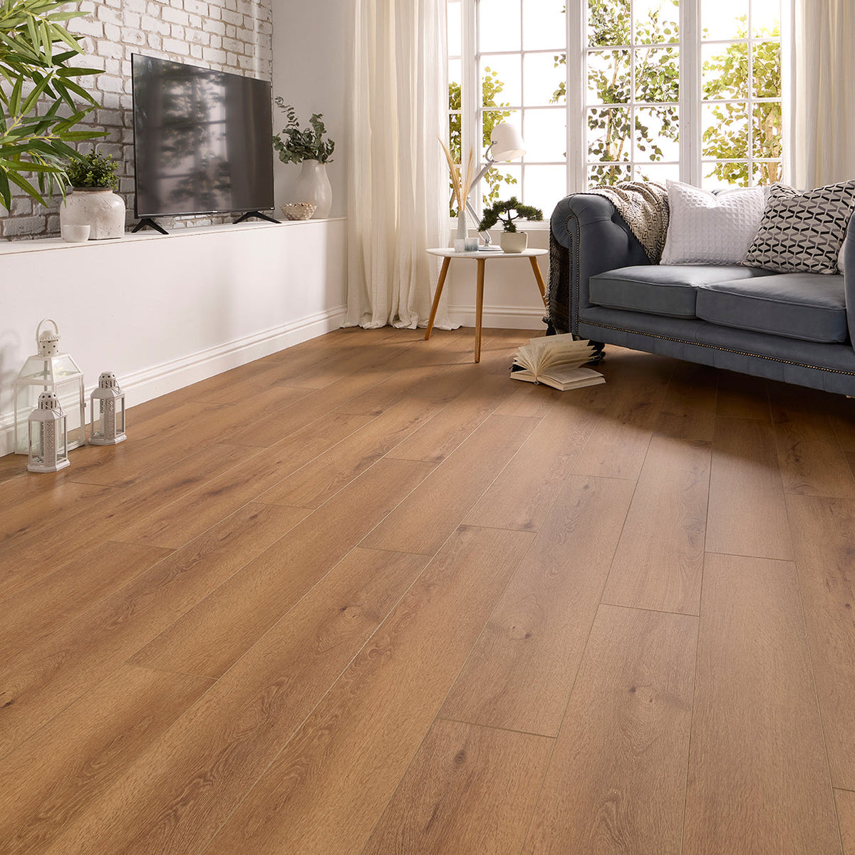 Davos Oak Straight Glue Down LVT