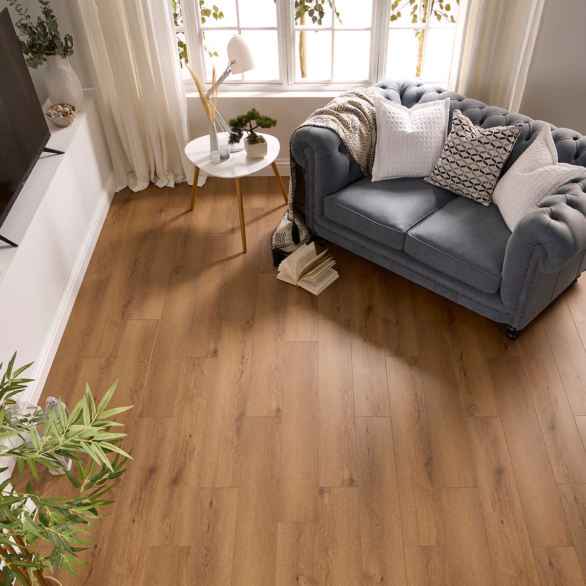 Davos Oak Straight Glue Down LVT