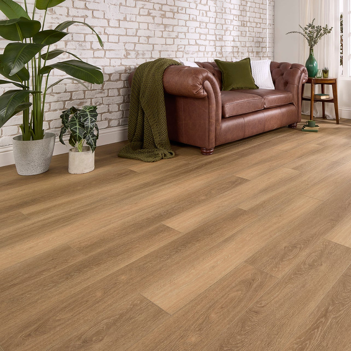 Zermatt Oak Straight Glue Down LVT