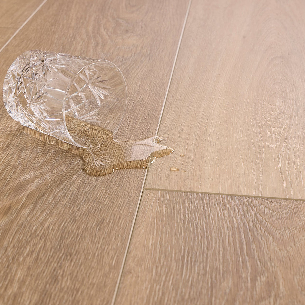 Zermatt Oak Straight Glue Down LVT