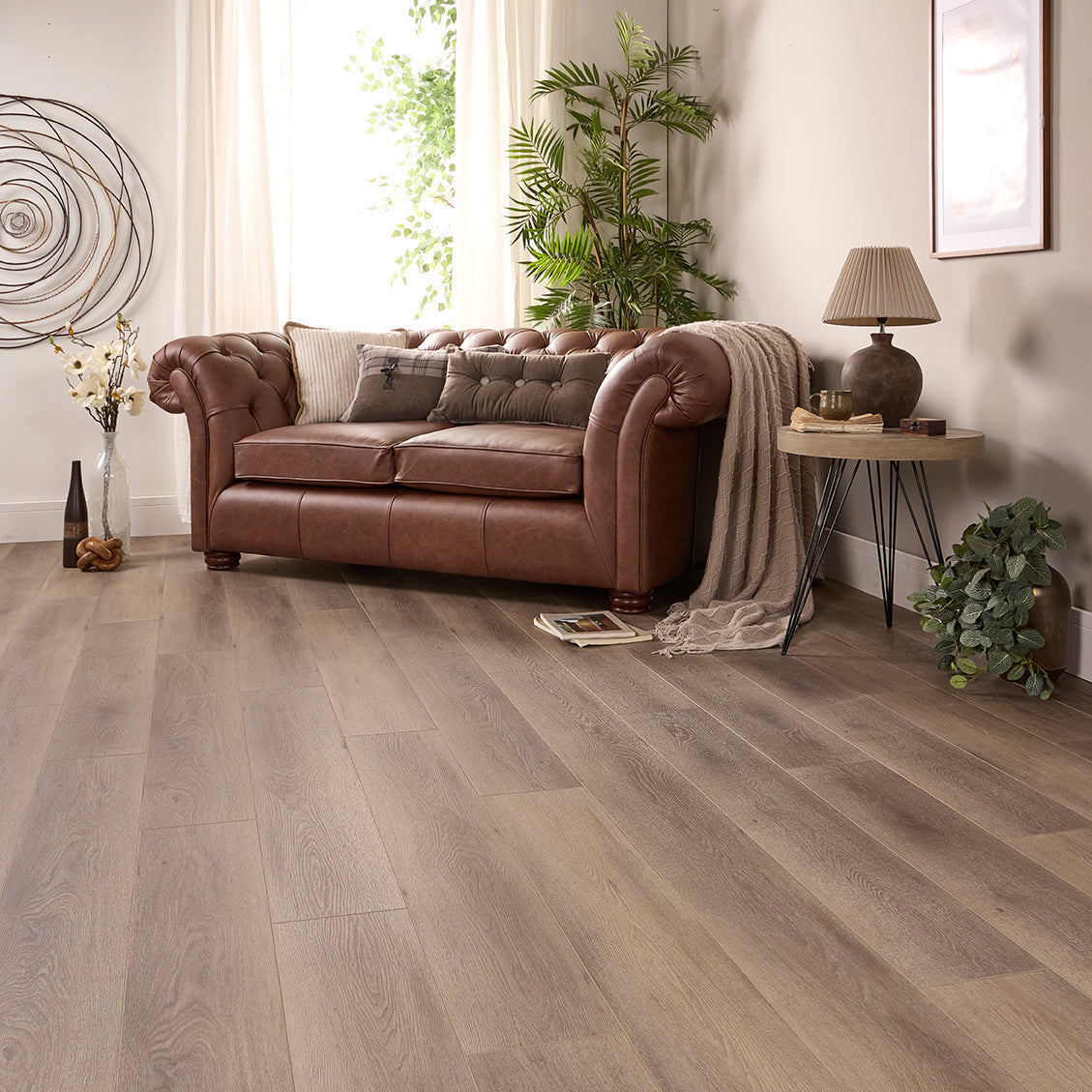 Roman Oak Straight Glue Down LVT