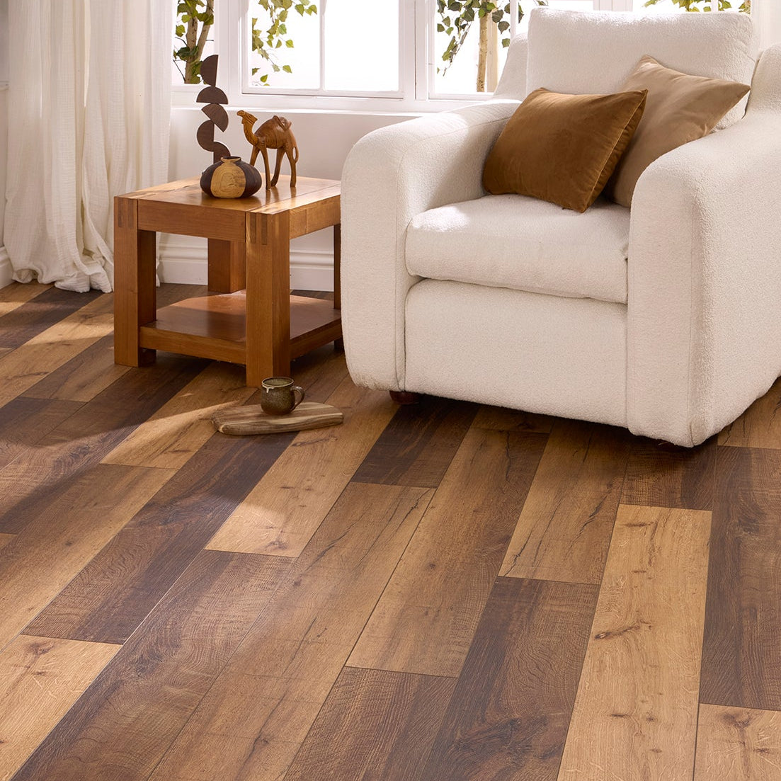 Sienno Oak Straight Glue Down LVT