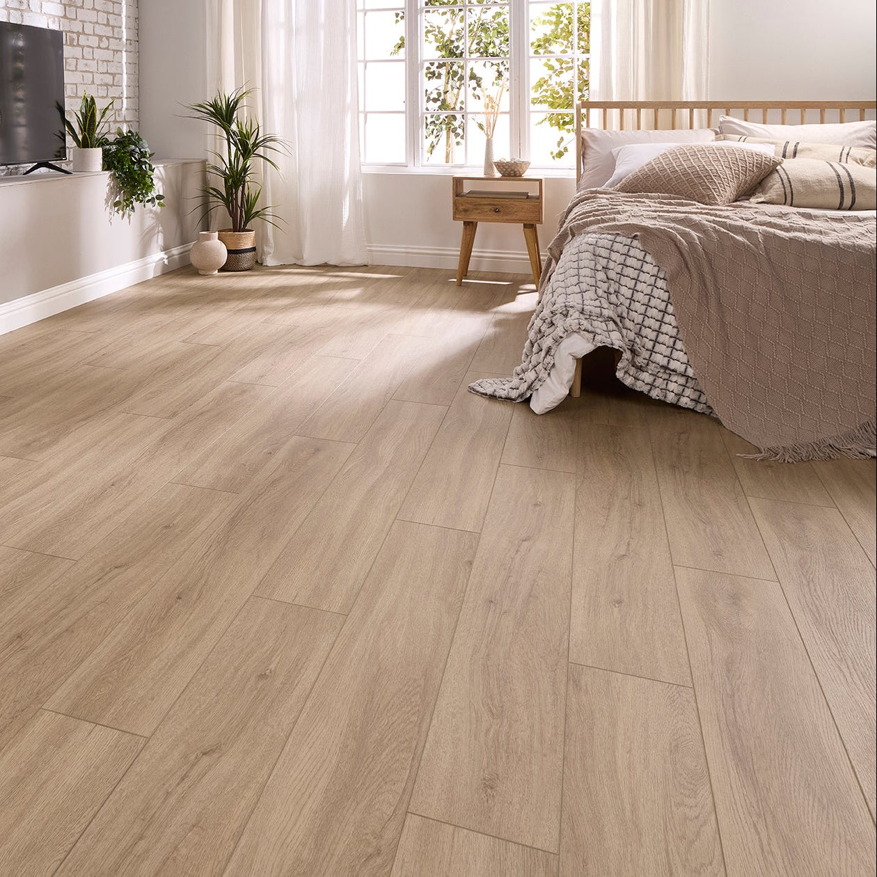 Serento Oak Straight Glue Down LVT