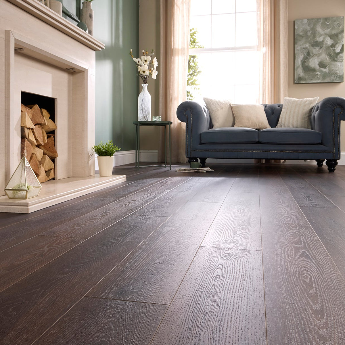 Gstaad Oak Straight Glue Down LVT