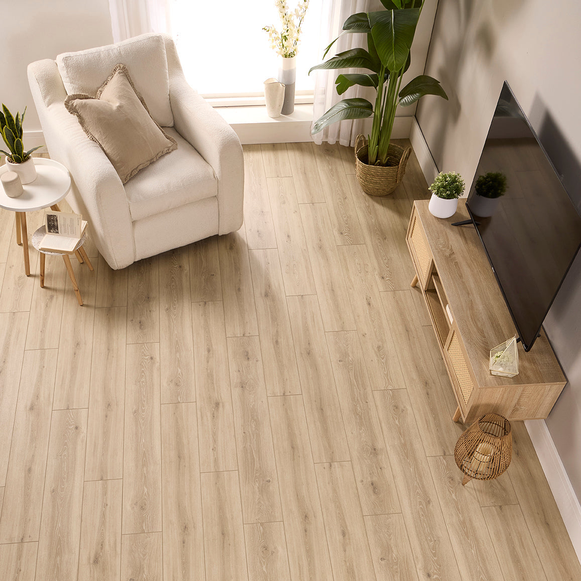 Florin Oak Straight Glue Down LVT