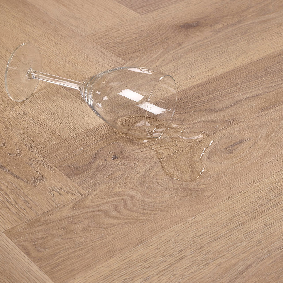 Saanen Oak Herringbone Glue Down LVT