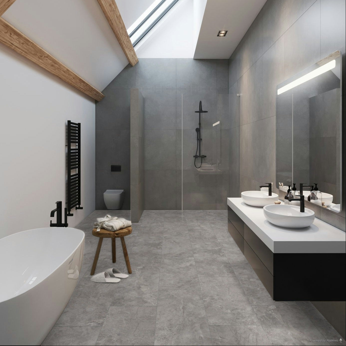 Falquon Stone Martico Grigio Tile Laminate