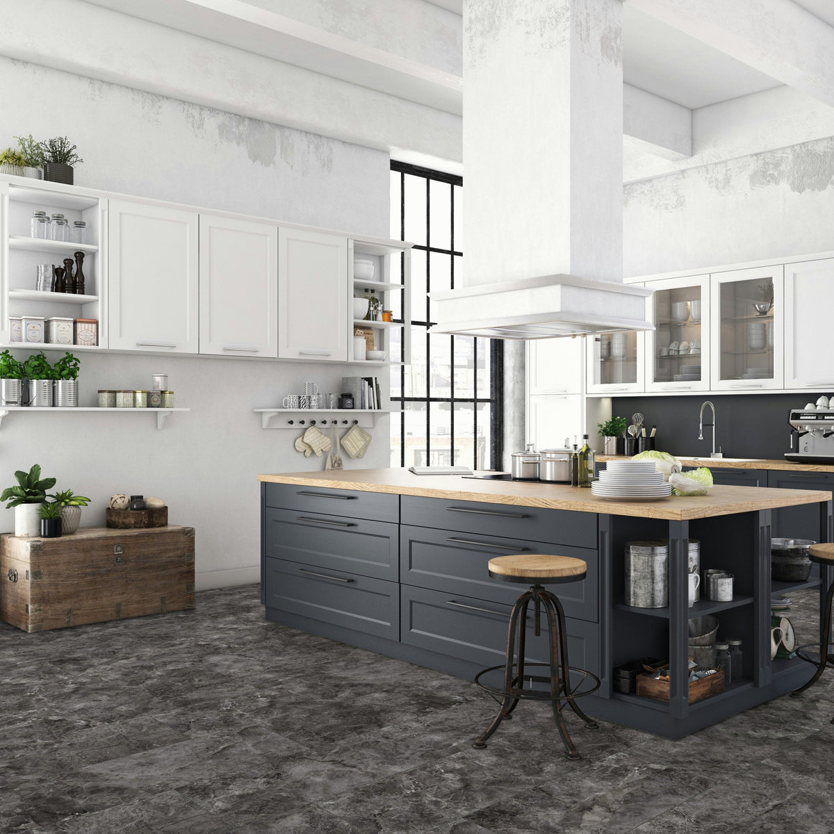 Falquon Stone Martico Nero Tile Laminate