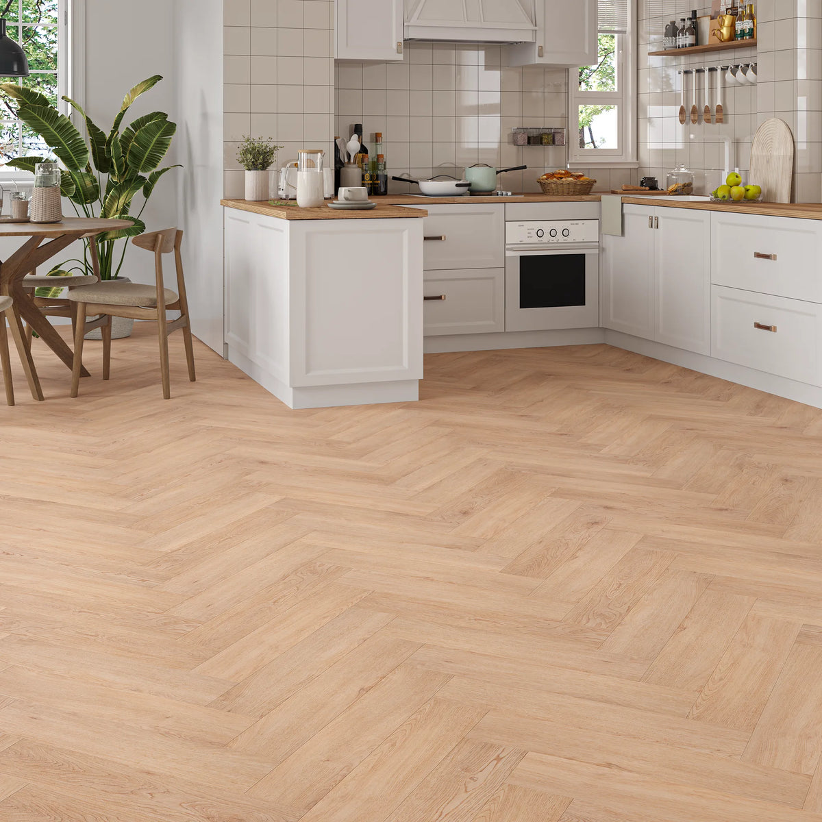 Langham Oak Herringbone Click Vinyl SPC