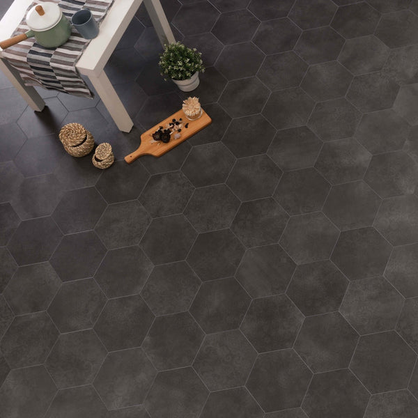 Botanic Graphite Grey Glue Down LVT