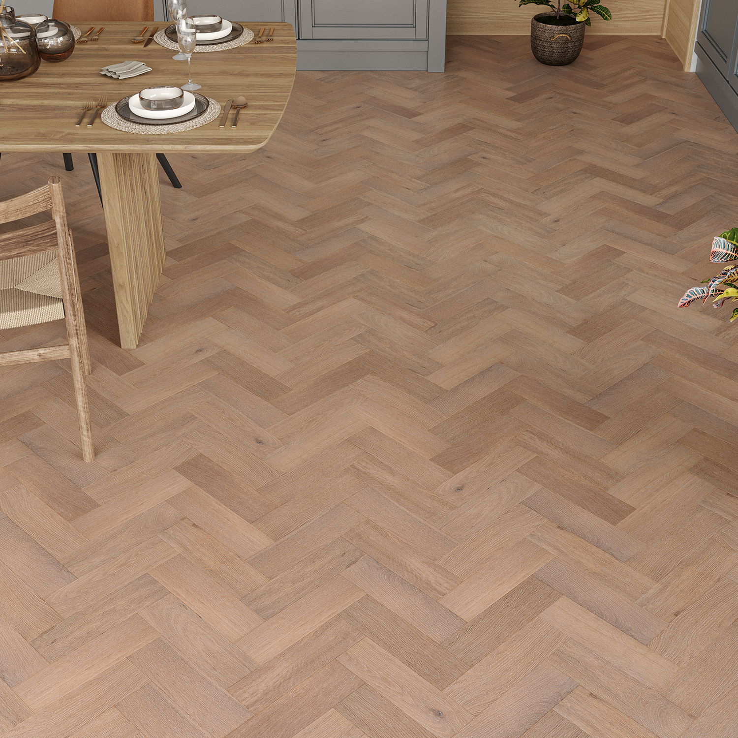 Fern Oak Herringbone Engineered