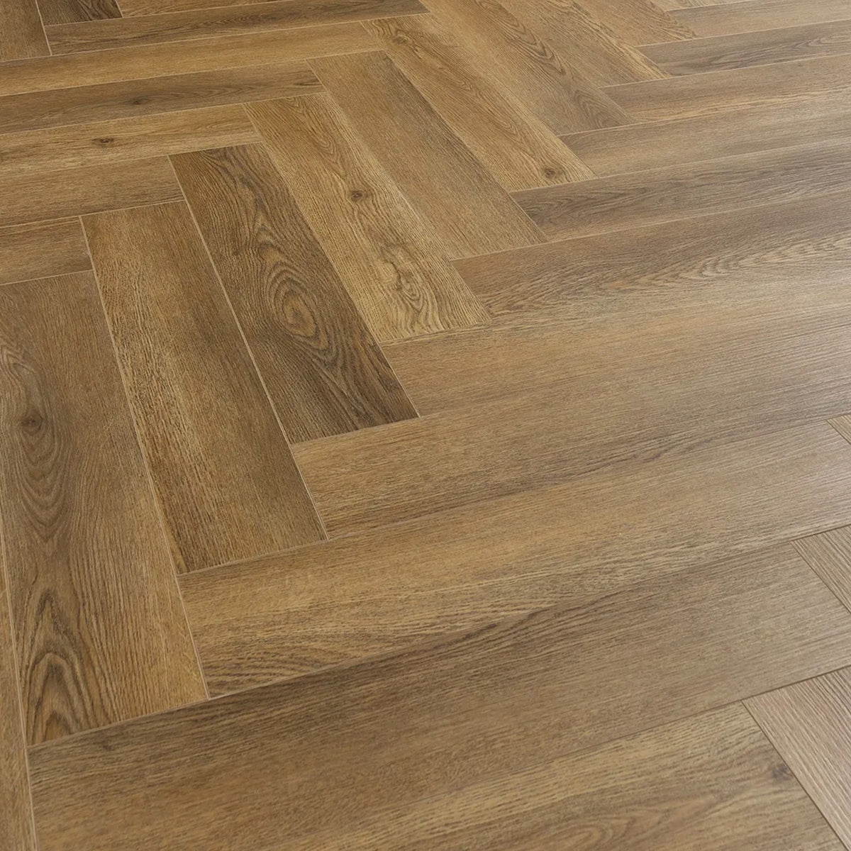 Dark Brown Herringbone Click Vinyl SPC