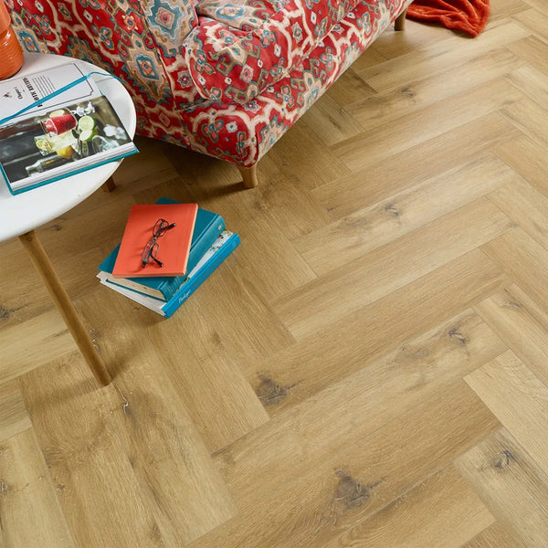 Light Oak Herringbone Click Vinyl SPC
