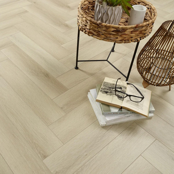 Smoked Malmo Herringbone Click Vinyl SPC