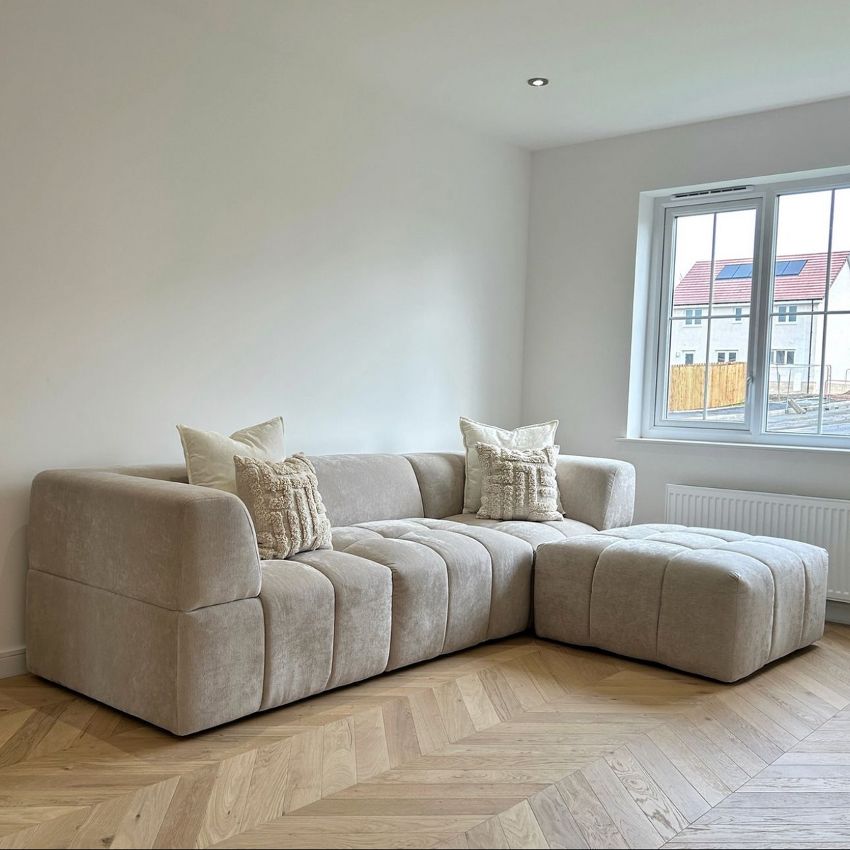 Invisible Oak Chevron Engineered