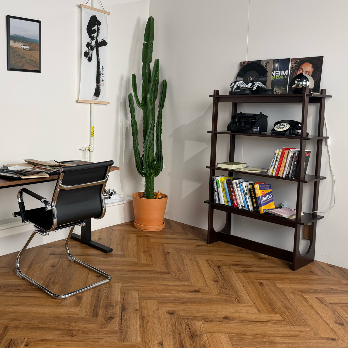 Ember Oak Herringbone Glue Down LVT