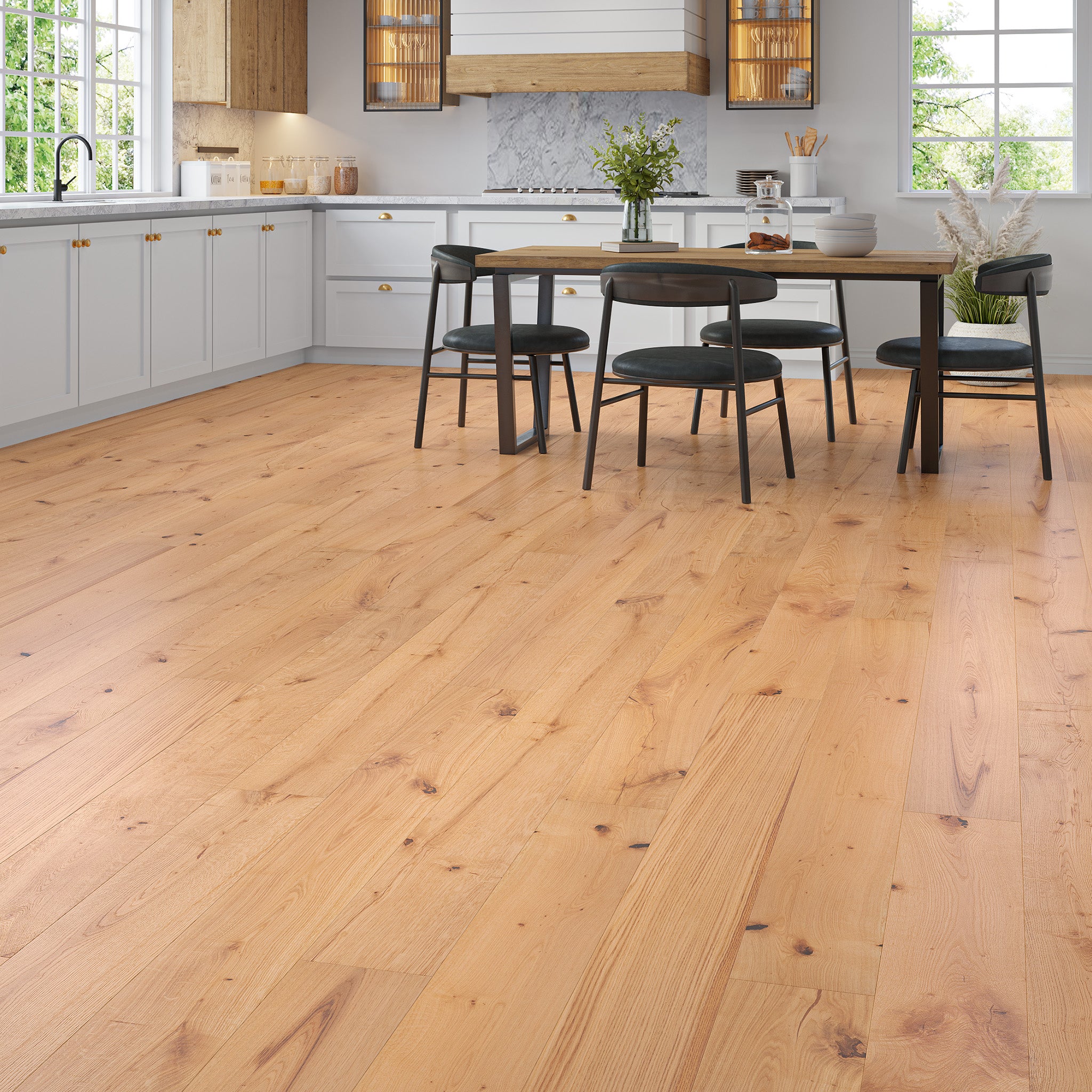 Wisteria Oak Natural Smooth Lacquered 20/6 x 190mm Straight Engineered