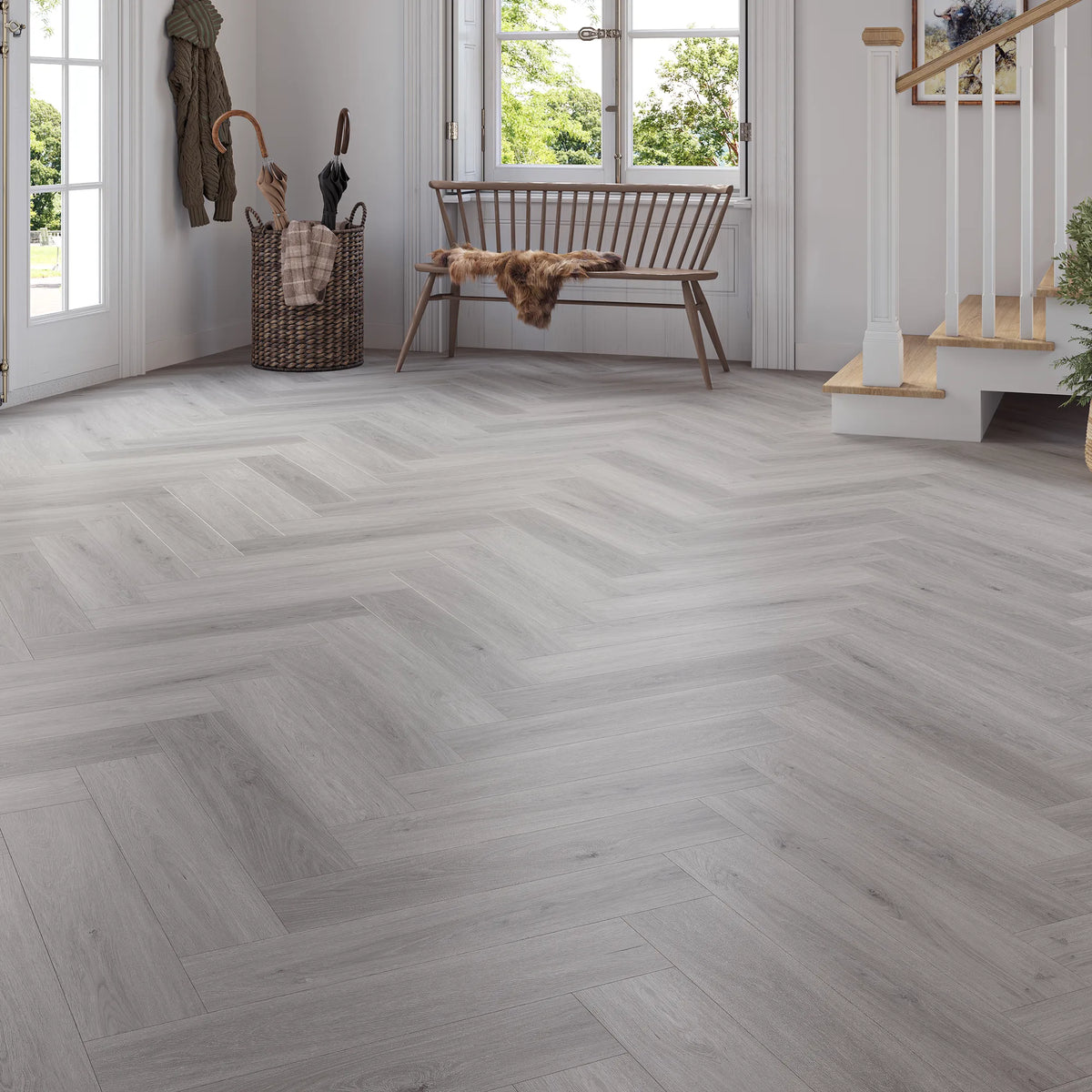 Regent Oak Herringbone Click Vinyl SPC