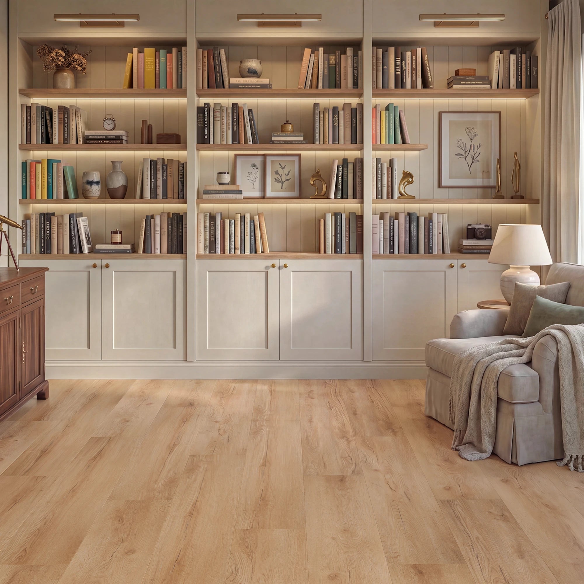 Golden Crumb Straight Glue Down LVT