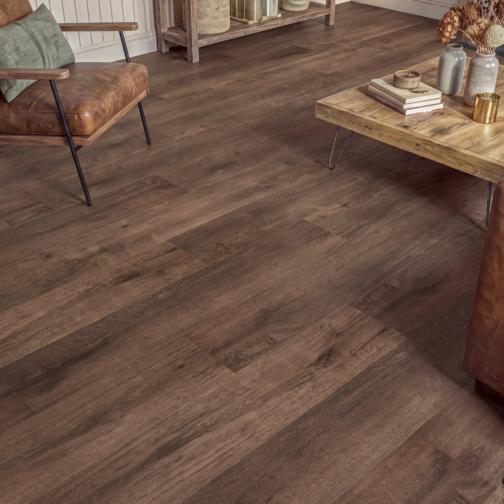 First Coffee Straight Glue Down LVT