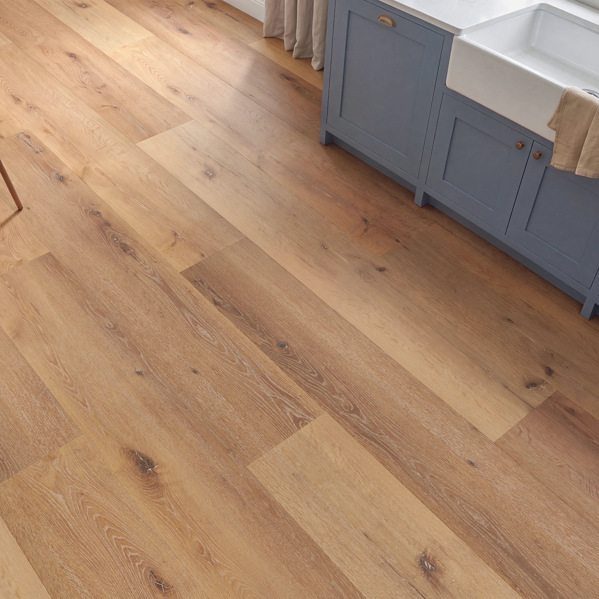 Warm Spice Straight Glue Down LVT