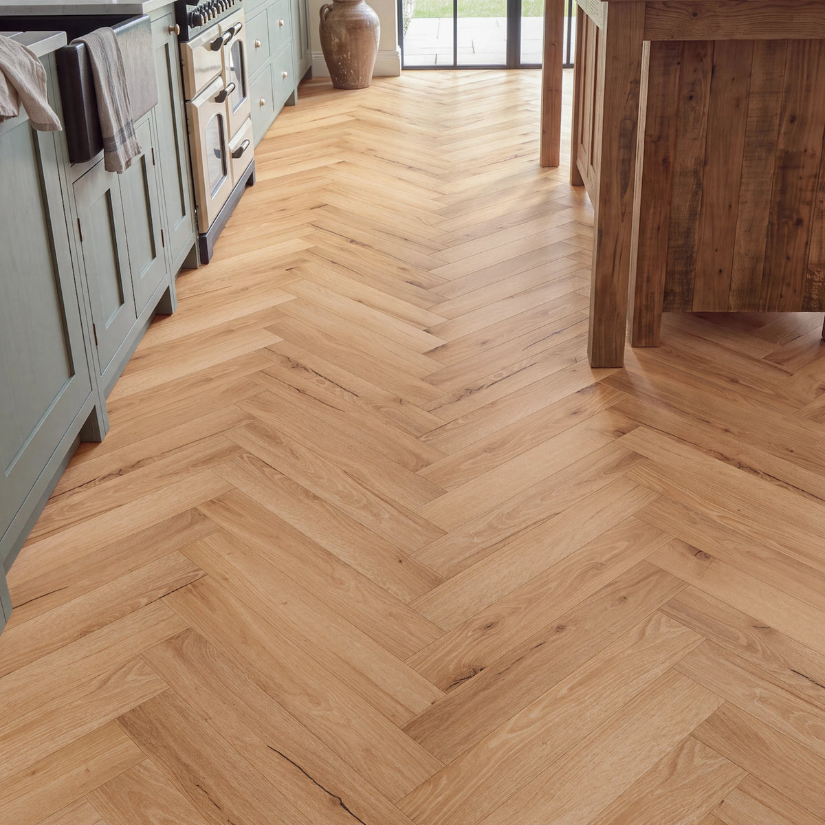 Little Treat Herringbone Glue Down LVT