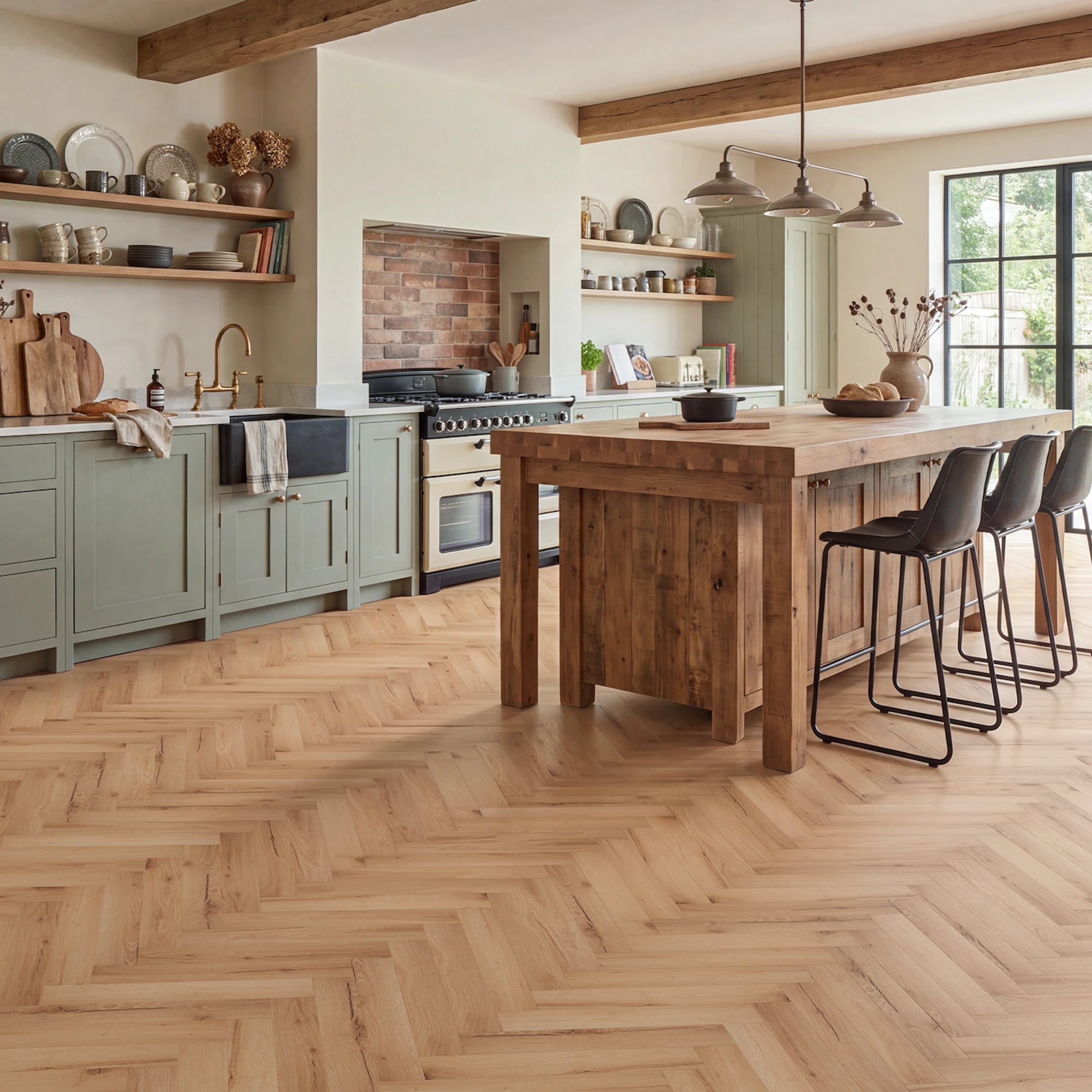 Little Treat Herringbone Glue Down LVT