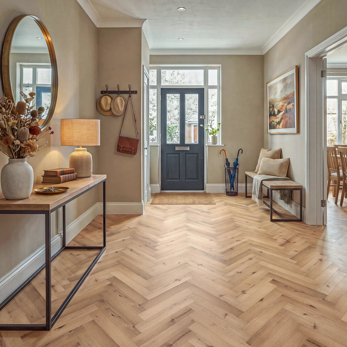 Soft Spot Herringbone Glue Down LVT