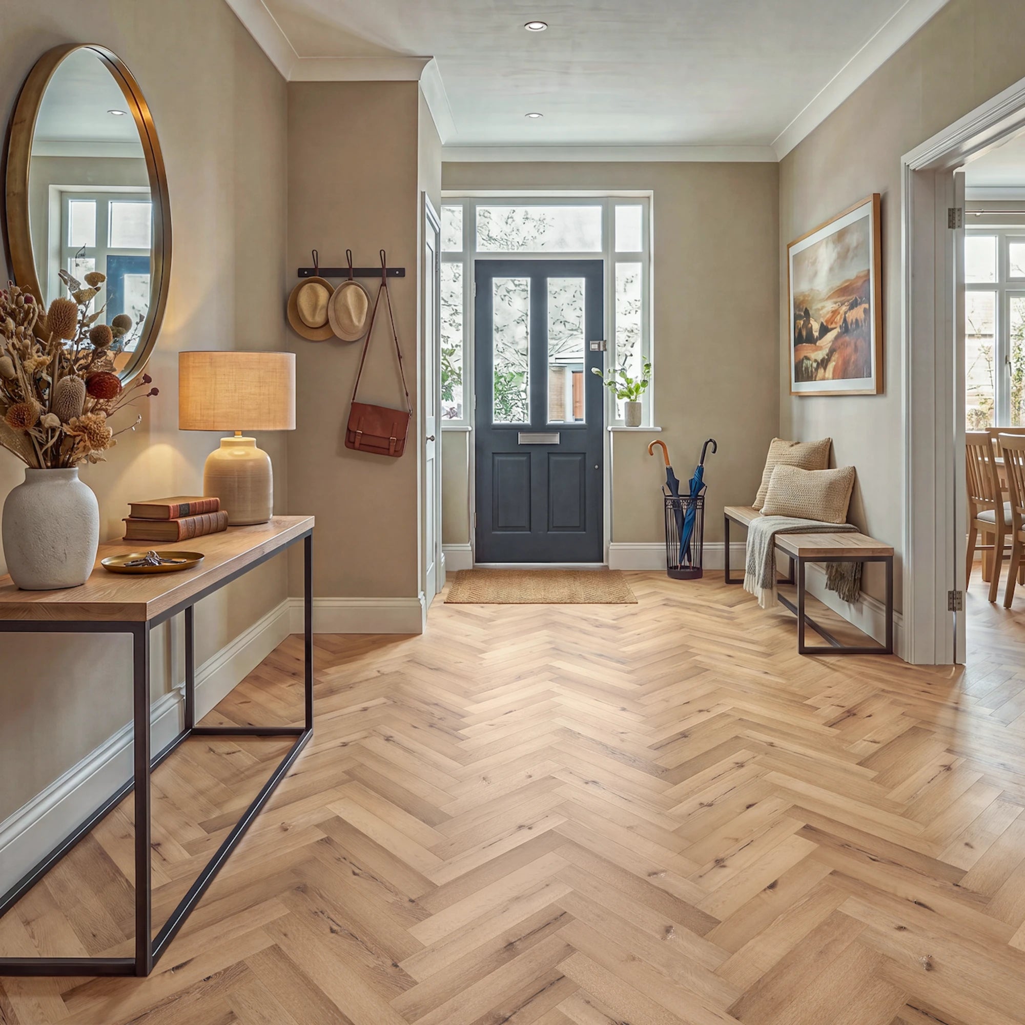 Soft Spot Herringbone Glue Down LVT