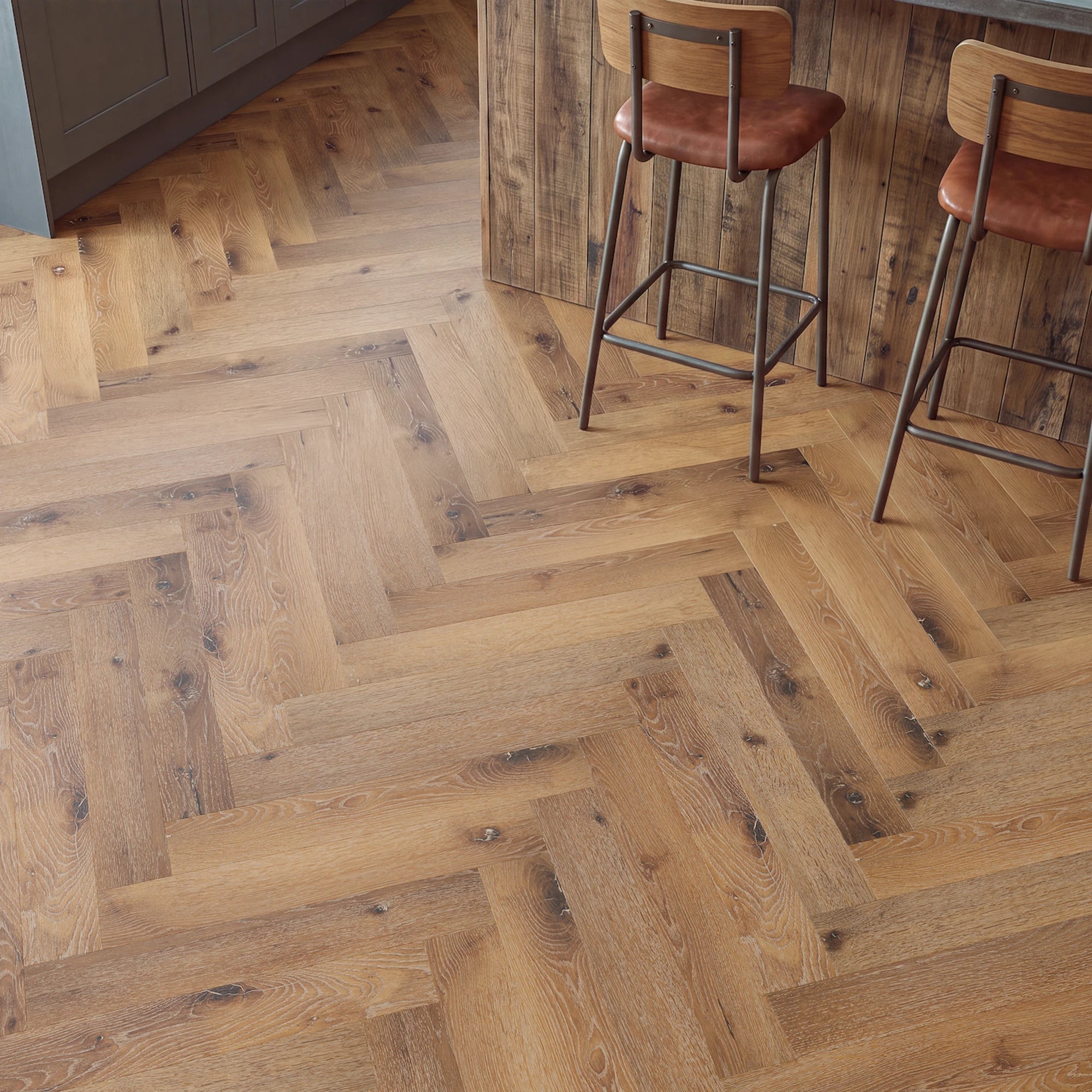 Golden Days Herringbone Glue Down LVT