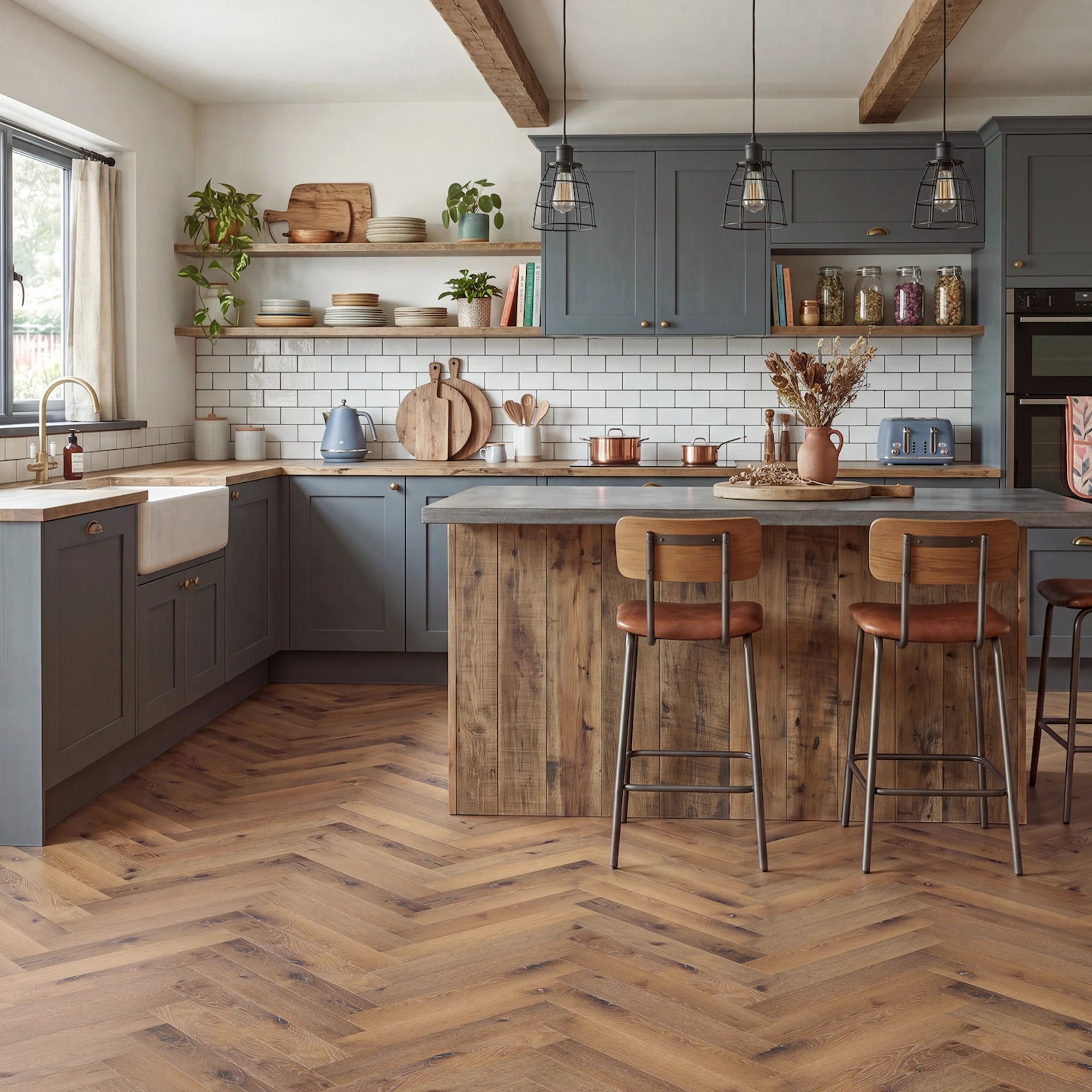 Golden Days Herringbone Glue Down LVT